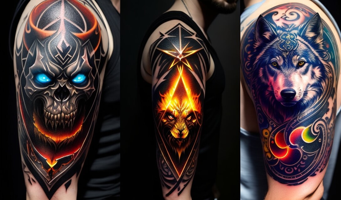 glowing tattoo
